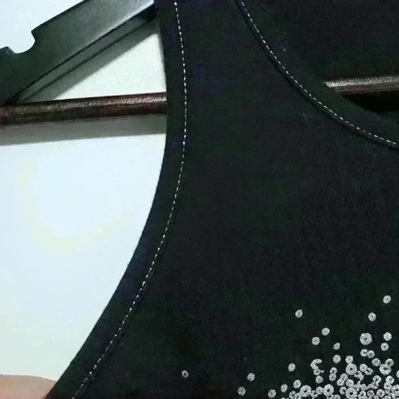 Calvin Klein Womens Tank Top with Shimmering Sparkle Detail - Picture 5 of 11